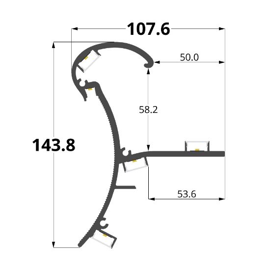 Imagen de Pasamanos de aluminio