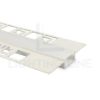Imagen de Perfil de aluminio pintado de blanco para pladur 57x10mm
