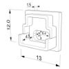 Imagen de Tapa gris de plástico para perfil SL14-16