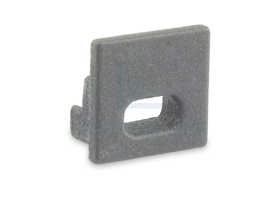 Imagen de Tapa gris de plástico con agujero para perfil SL14-16