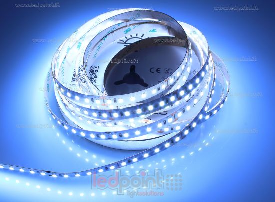 Imagen de Tira de led 5m blanco hielo 10000-12000K 2835 120led/m Honglitronic 24V 14,4W/m
