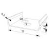 Imagen de Grapa de montaje en metal perfil en aluminio SL01-01, SL02-06 y AN01-03
