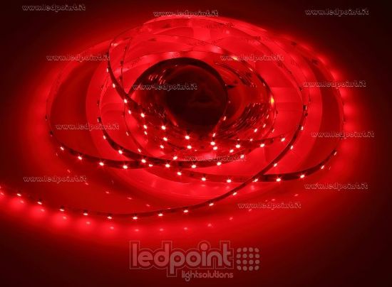 Imagen de Tira led 5m rojo 3528 Honglitronic  60led/m 24V 4,8W/m