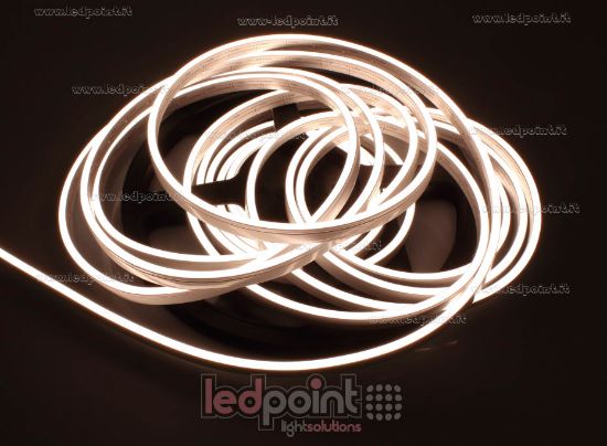Imagen de Led Neon Flex 4x8mm blanco cálido 3000K 2835 12V 11W 180led/m IP65 5m
