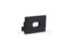 Imagen de Tapa negra de plástico con agujero para cable de alimentación para perfil SL15-01 con difusor bajo