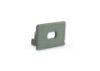 Imagen de Tapa gris de plástico con agujero para cable de alimentación para perfil SL15-01 con difusor bajo
