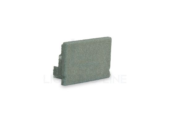Imagen de Tapa gris de plástico para perfil SL15-01 con difusor bajo