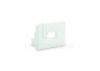 Imagen de Tapa blanca de plástico con agujero para cable de alimentación para perfil SL15-01 con difusor bajo