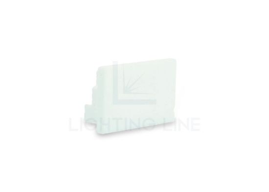 Imagen de Tapa blanca de plástico para perfil SL15-01 con difusor bajo