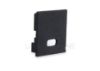 Imagen de Tapa negra de plástico con agujero para cable de alimentación para perfil SL15-01 con difusor alto