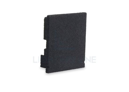 Imagen de Tapa negra de plástico para perfil SL15-01 con difusor alto