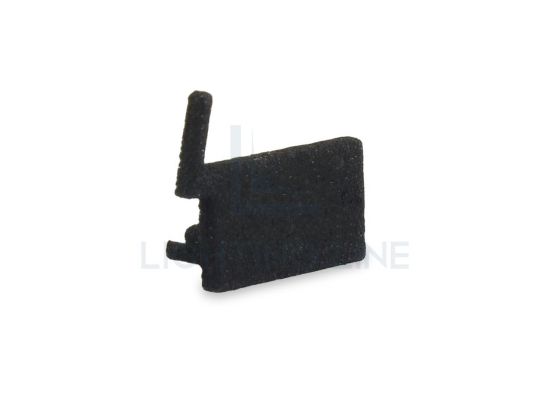Imagen de Tapa izquierda negra de plástico para perfil SL16-16