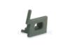 Imagen de Tapa izquierda gris de plástico con agujero para cable de alimentación para perfil SL16-16