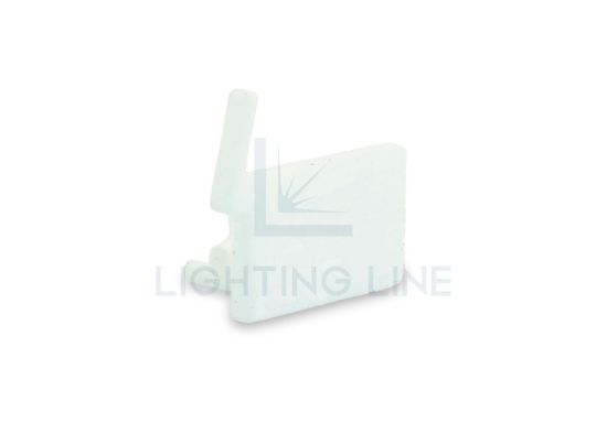 Imagen de Tapa izquierda blanca de plástico para perfil SL16-16