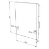 Imagen de Tapa blanca de plástico para perfil SL01-01 con difusor alto
