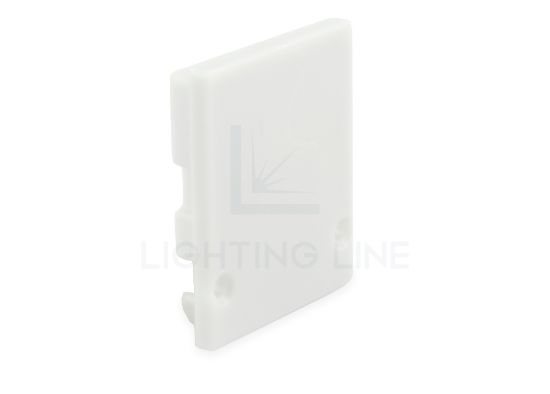Imagen de Tapa blanca de plástico para perfil SL01-01 con difusor alto
