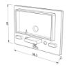 Imagen de Tapa negra para perfil en aluminio de 26x36mm