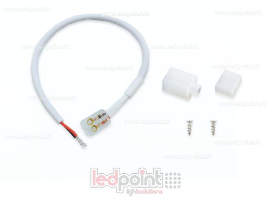 Imagen de Conector con cable de 20cm para tiras de led COB 230V PCB 8mm