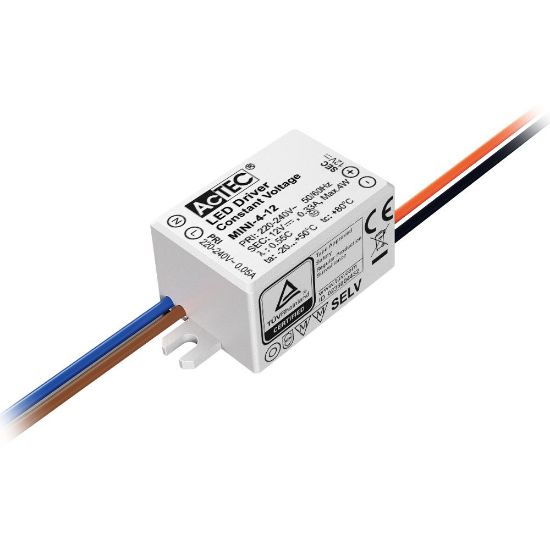 Imagen de Transformador serie mini 4W 12V IP65 AcTEC
