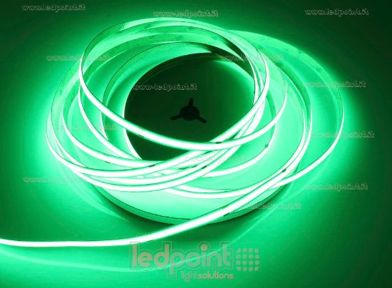 Imagen de Tira de led COB 10m verde 480leds/m 24V 12W/m