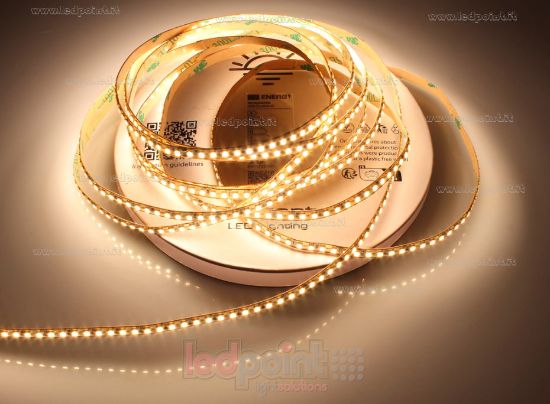 Imagen de Tira de led 5m blanco cálido 3000K 2216pro CRI Ra>90 240led/m 24V 10,5W/m, PCB 5mm
