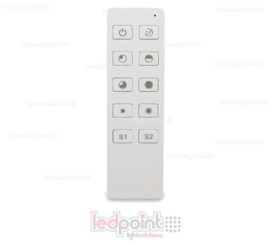 Imagen de Mando a distancia RF2.4G monocromático mono zona, blanco