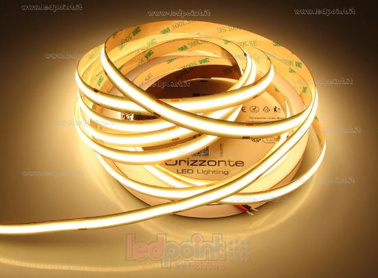 Imagen de Tira de led COB 5m blanco cálido 2700K CRI Ra>85 480leds/m 24V 16W/m 135lm/W