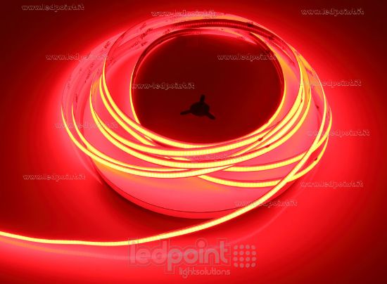 Imagen de Tira de led COB 5m rojo 480led/m 24V 12W/m