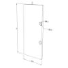 Imagen de Tapa blanca de aluminio para perfil WL04-05