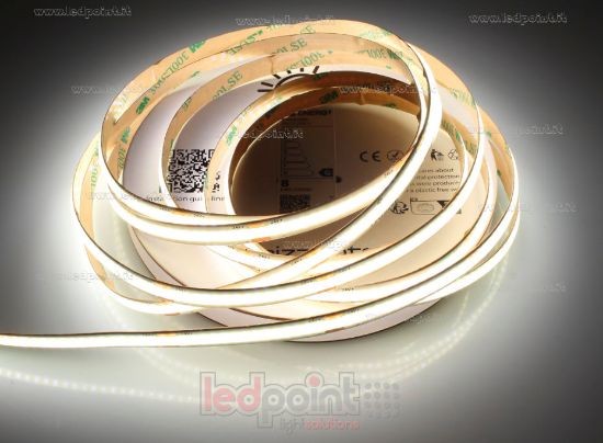Imagen de Tira de led COB 5m blanco 4000K CRI Ra>93 320led/m 24V 9W/m