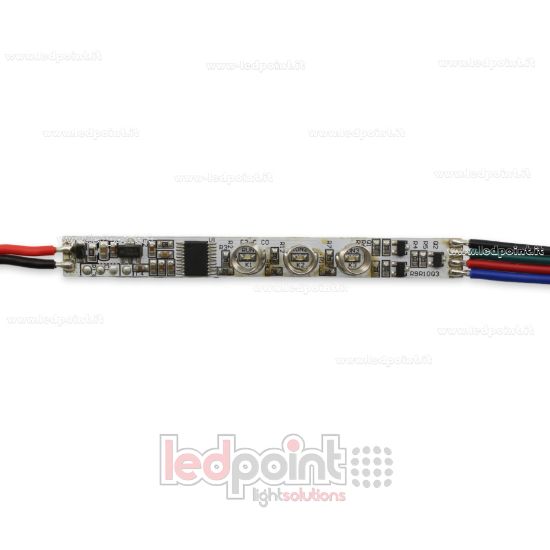Imagen de Mini Controlador 3 botones táctil RGB con función de memoria 5/24V, 3chx1,5A