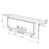 Imagen de Tapa blanca baja para perfil de aluminio para empotrar RE04-07