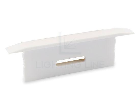 Imagen de Tapa blanca baja para perfil de aluminio para empotrar RE04-07