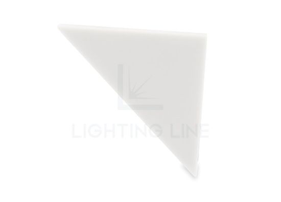 Imagen de Tapa blanca derecha para perfil de aluminio para pared WL02-03
