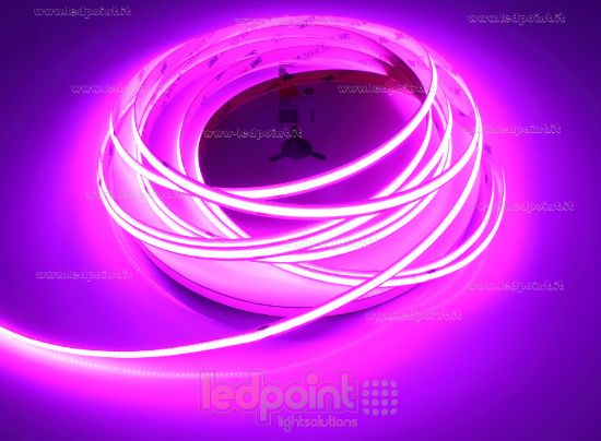Imagen de Tira de led COB 10m morado 480leds/m 24V 12W/m