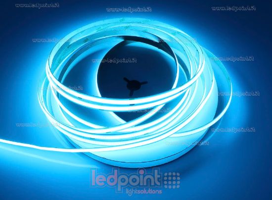 Imagen de Tira de led COB 10m azul hielo 480leds/m 24V 12W/m