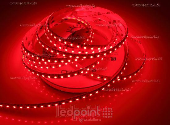 Imagen de Tira de led 5m rojo 3528 120led/m Honglitronic 24V 9,6W/m