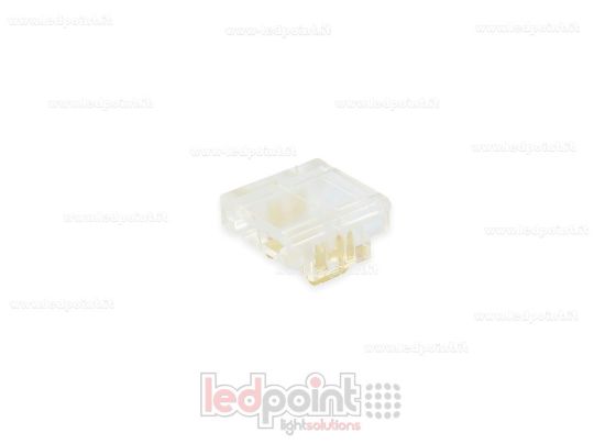 Imagen de Conector transparente para unión de tira y COB con PCB de 8mm con 2 pines