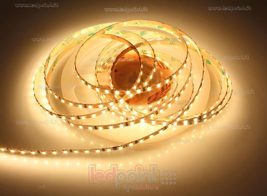 Imagen de Tira de led 5m blanco cálido 2700K 3step 2835 120led/m Honglitronic 12V 10W/m, PCB 5mm