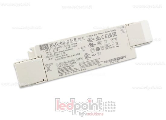 Imagen de Fuente de alimentación 60W 24V con sujeta cable Mean Well