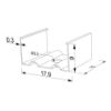 Imagen de Grapa de montaje de metal para perfil de aluminio SL17-03