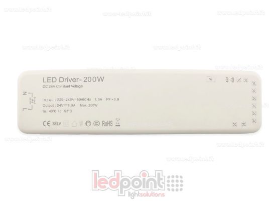 Imagen de Fuente de alimentación 200W 24V Slim con bornera para sensores