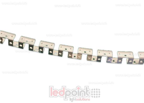 Imagen de Barra de aluminio plegable de 1m para fijación del Neon Flex 12x12mm