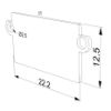 Imagen de Tapa de hoja galvanizada para perfil de aluminio para pladur DW07-01