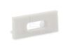 Imagen de Tapa blanca con agujero para cable de alimentación para perfil en aluminio SL17-03