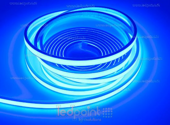 Imagen de Tira de led 5m blu 2025 264leds/m 24V 12W/m, IP67 silicona sólida blanco
