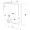 Imagen de Tapa blanca derecha para perfil de aluminio para pared WL05-05