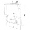 Imagen de Tapa gris izquierda para perfil de aluminio para pared WL05-05