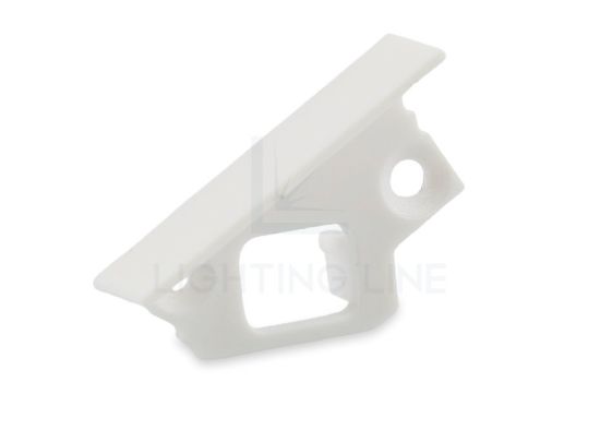 Imagen de Tapa blanca derecha para perfil de aluminio empotrado RE13-23