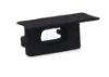 Imagen de Tapa negra con agujero para cable de alimentación para perfil en aluminio empotrado RE15-16